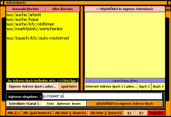 Adressbuch