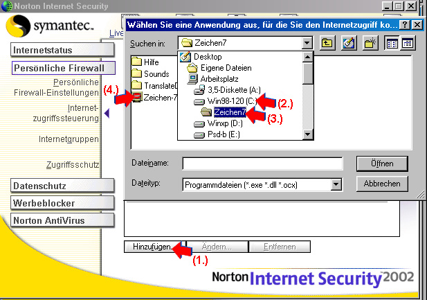 Norton Internet Security Beispiel !
