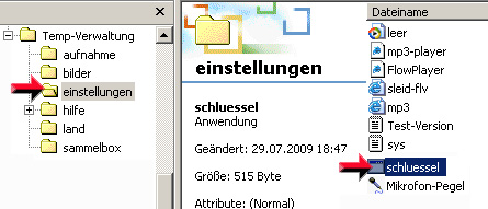  Denn Freischalt-Schluessel [schluessel.exe ] einfach in den Ordner [\einstellungen\] kopieren!