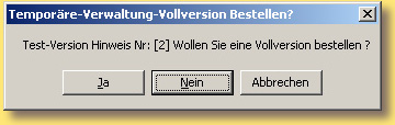 Bei der Vollversion wird nicht mehr der Intervall Testversion Hinweis angezeigt!