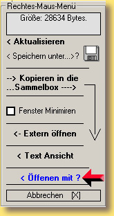 In der  gelben Liste haben Sie die Mglichkeit nach rechtem Mausklick ein Men aufzurufen.